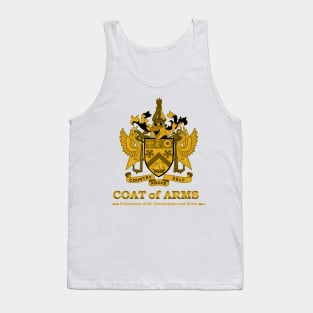 St Kitts and Nevis Coat of Arms Gold Tank Top